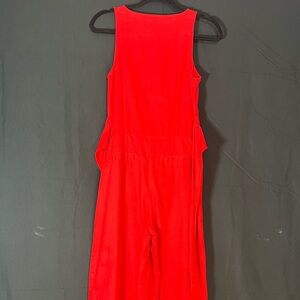 Banana Republic Vibrant Red Wide Leg 1pc Romper